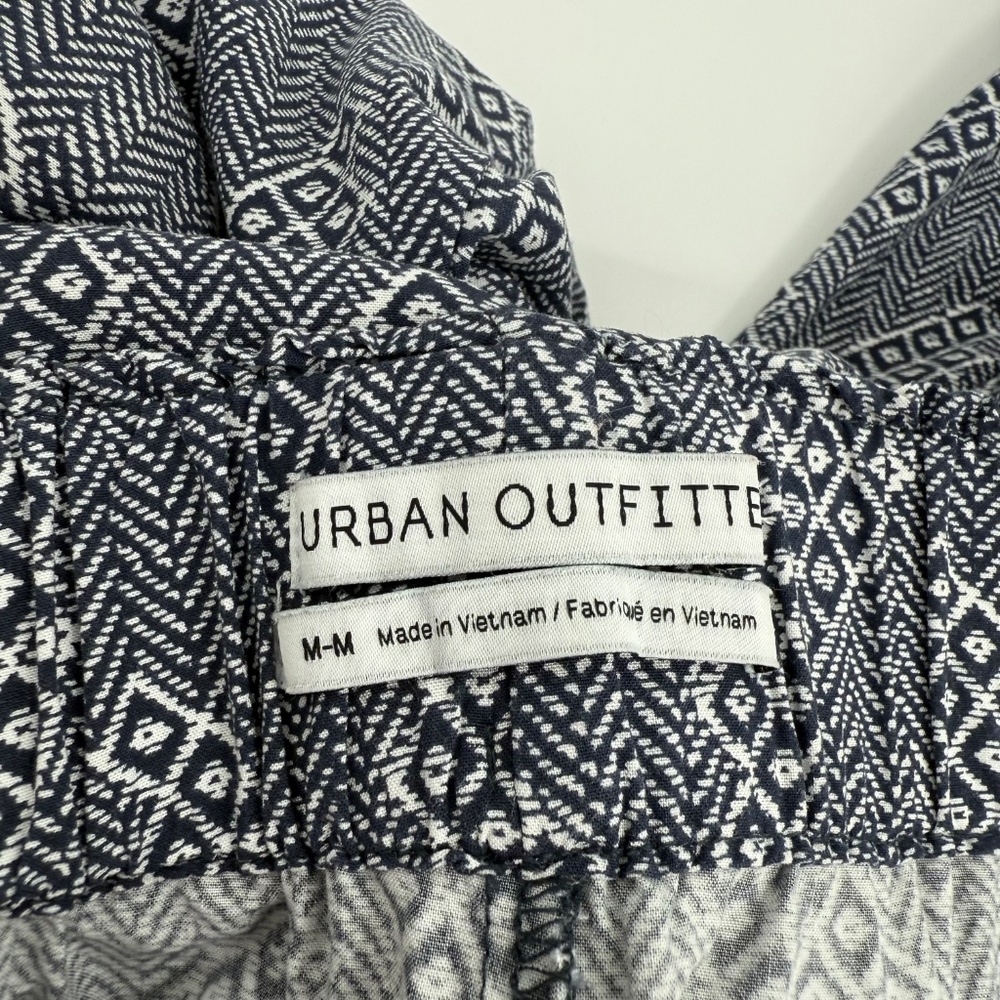 Urban Outfitters Pants Women Medium Blue Straight Leg Pull On Flowy Boho Hippie - Picture 6 of 13